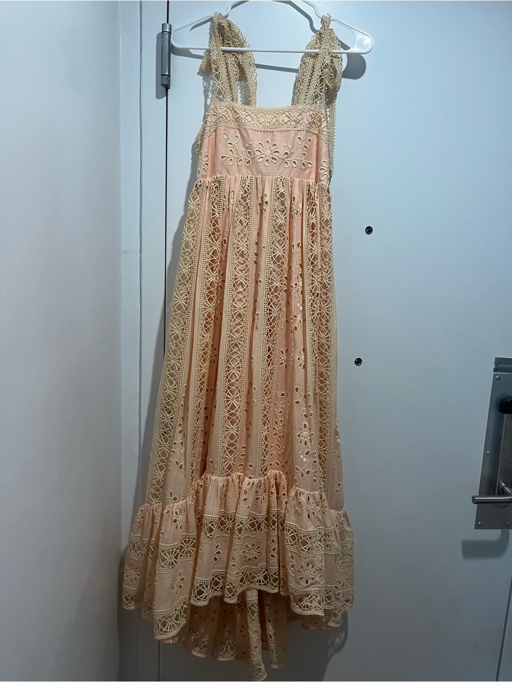 Zimmermann Pink Lace Maxi Dress size 1